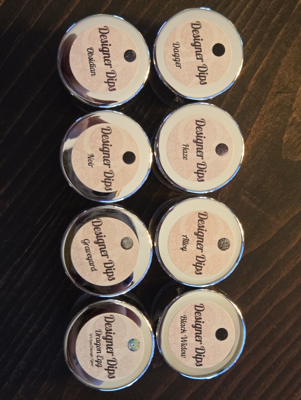Lot of 8 Dip Powders from CN Designer Dips on Etsy